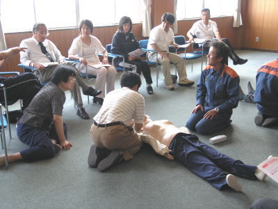 訓練の様子。