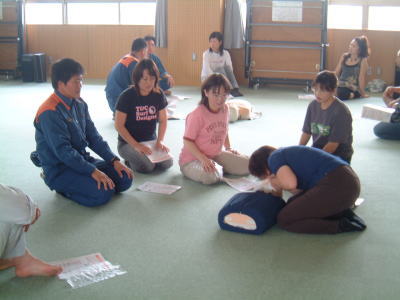 避難訓練の様子