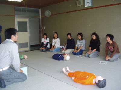 普通救命講習の様子